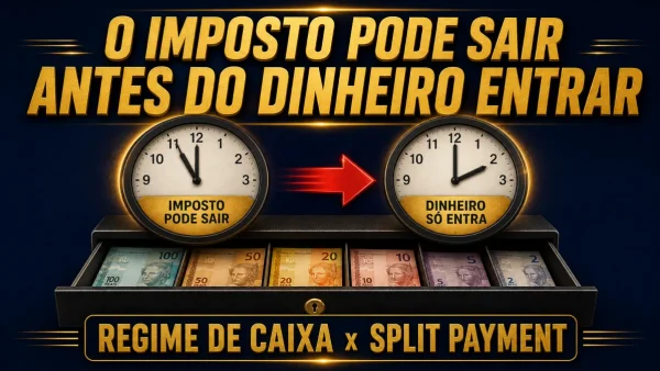 Simples Nacional no regime de caixa contra o split payment: o que acontece quando o imposto sai antes de o dinheiro entrar