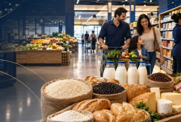 Arroz, feijão e outros alimentos da Cesta Básica Nacional representam a alíquota zero de IBS e CBS prevista na Reforma Tributária
