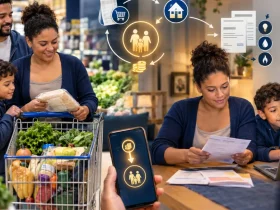 Família brasileira acompanha despesas domésticas e representa o cashback de IBS e CBS destinado a famílias de baixa renda