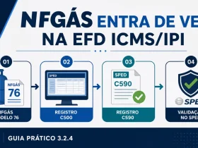 Guia Prático 3.2.4 da EFD ICMS IPI incorpora regras de escrituração da NFGás modelo 76 nos registros C500 e C590