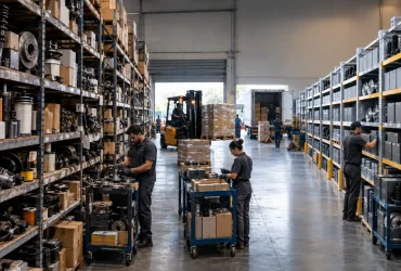 Estoque de peças automotivas em distribuidora representa o fim do PIS e Cofins monofásico e a entrada do IBS e CBS no setor de autopeças