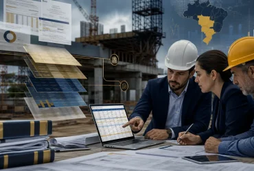 Engenheiros analisam BDI de obra pública com redutor, créditos de IBS e CBS e custos de construção