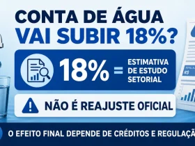 Conta de água vai subir 18% com a Reforma Tributária? Número existe, mas não é reajuste definido Conta de água, torneira e cálculo de IBS e CBS ilustram possível impacto da Reforma Tributária nas tarifas de saneamento