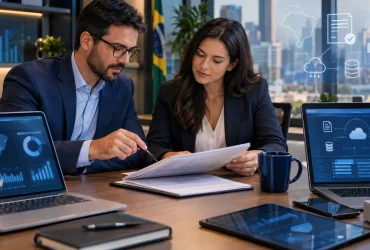 Contador e empresário revisam contrato de prestação de serviços diante das novas tarefas de IBS e CBS
