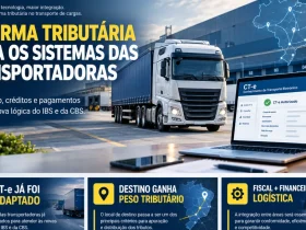 Reforma Tributária já mudou o CT-e: transportadoras precisam revisar sistemas, fretes e integrações antes de 2027 Transportadora adapta CT-e e sistemas de logística às novas regras de IBS e CBS da Reforma Tributária