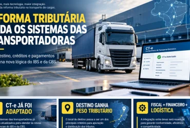 Transportadora adapta CT-e e sistemas de logística às novas regras de IBS e CBS da Reforma Tributária
