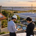 Sistemas de energia solar residencial e empresarial conectados à rede representam as novas regras de IBS e CBS para geração distribuída e compensação de energia