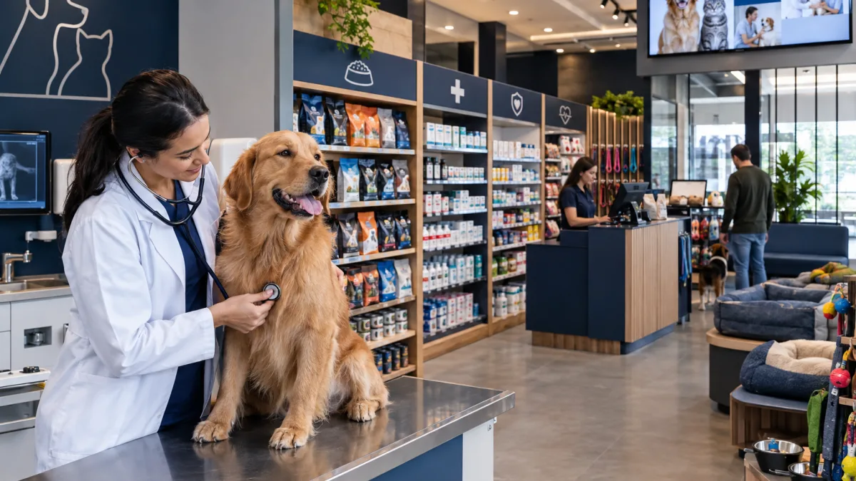 Reforma Tributária divide o mercado pet: ração fica sem redução, veterinários e planos pet terão benefício próprio Veterinário, cão, gato e produtos de pet shop representam diferentes regras de IBS e CBS para o mercado pet