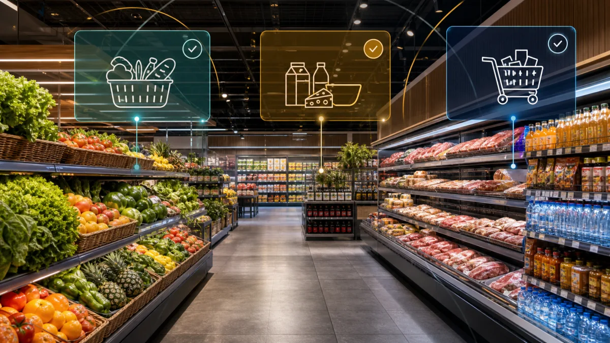 Supermercado com produtos sujeitos a alíquota zero, redução de IBS e CBS e Imposto Seletivo após a Reforma Tributária