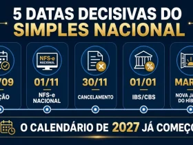 Simples Nacional 2027: veja as 5 datas que entram no calendário a partir de agora Simples Nacional 2027 — Simples Nacional 2027: veja as 5 datas que entram no calendário a partir de agor