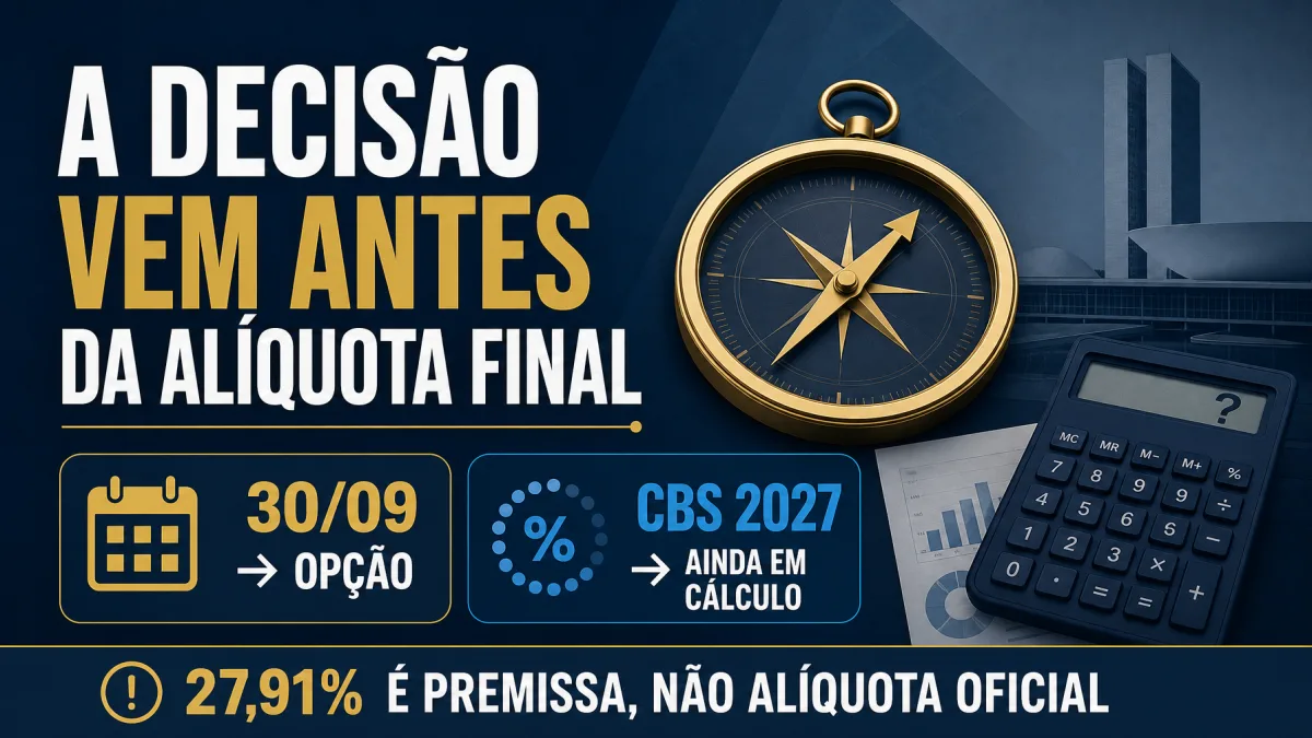 Simples Nacional 2027: 30 de setembro não obriga todas as empresas a fazer opção; entenda as duas decisões Empresário compara Simples Nacional puro e modelo híbrido para decidir como recolher IBS e CBS em 2027