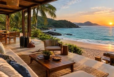 Aluguel por temporada e Airbnb: como funciona a tributação pelo IBS e pela CBS Casa de praia usada em aluguel por temporada ilustra as regras do IBS e da CBS para Airbnb e hospedagens de até 90 dias