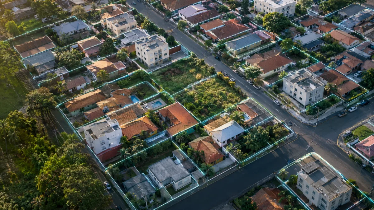 O Cadastro Imobiliário Brasileiro vai substituir o cadastro do IPTU? Vista de imóveis urbanos representando a integração do Cadastro Imobiliário Brasileiro com o cadastro municipal do IPTU