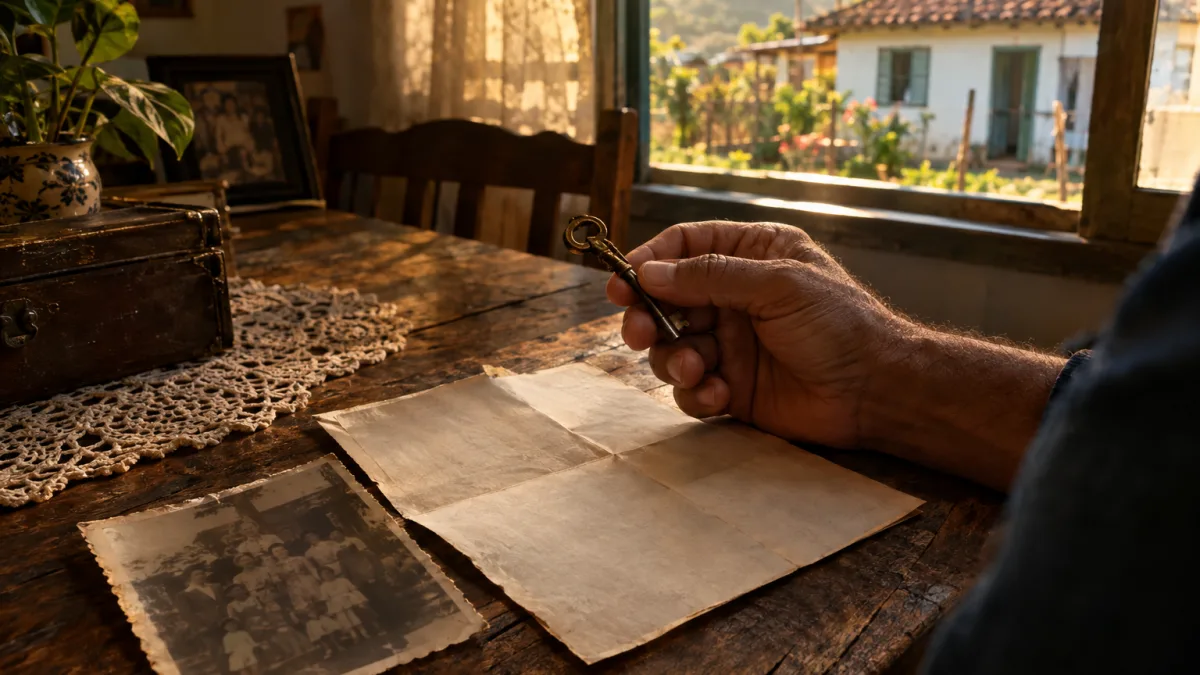 Quem herdou uma casa há pouco tempo pode descobrir que a data da compra feita pelo falecido faz diferença Chave de casa herdada representa regra de cinco anos para venda de imóveis e data de aquisição pelo falecido no IBS e CBS