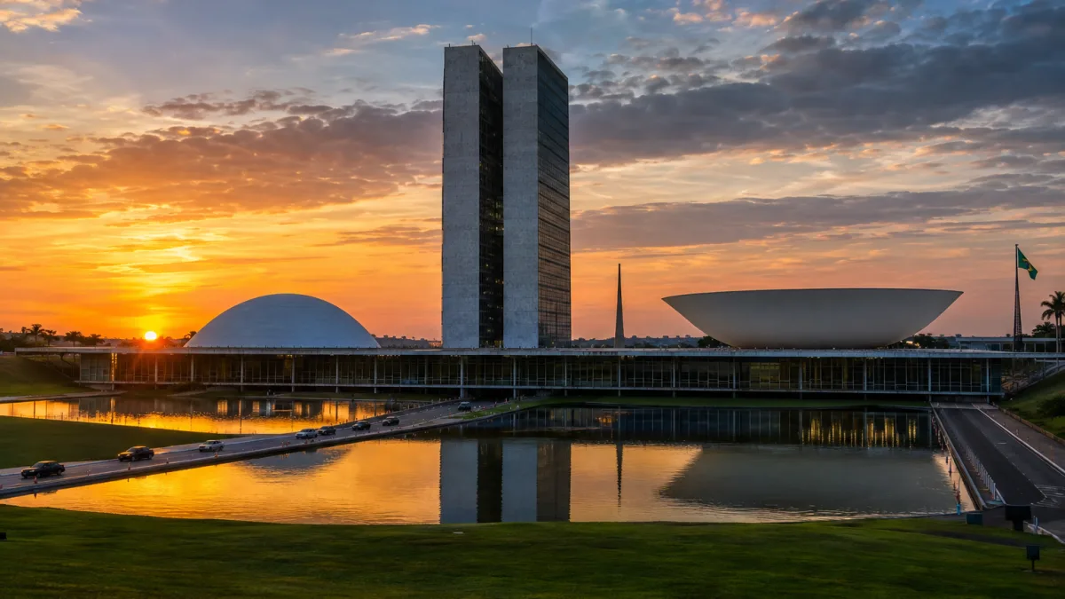 Congresso Nacional em Brasília ilustra discussão sobre alíquota da CBS de 11,3% calculada pelo TCU para 2027