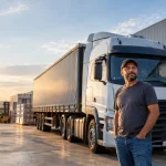 Transportador autônomo com caminhão de carga em operação logística relacionada aos créditos presumidos de IBS e CBS na Reforma Tributária
