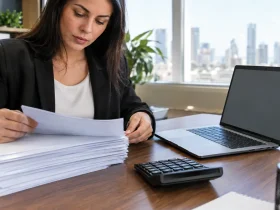 Documentos contábeis ilustram a conferência de créditos de PIS e Cofins para aproveitamento na CBS em 2027