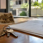 Chaves e documentos imobiliários representando o prazo de cinco anos para venda de imóvel herdado ou doado na reforma tributária