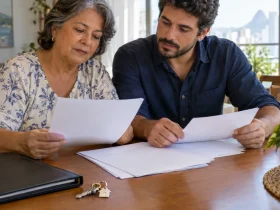 Herança vai pagar mais imposto com a Reforma Tributária? Entenda a progressividade do ITCMD Mãe e filho analisam documentos de herança e o cálculo progressivo do ITCMD após a Reforma Tributária