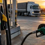 Bomba de combustível ilustra aumento do ICMS sobre gasolina, diesel e gás de cozinha a partir de fevereiro de 2027