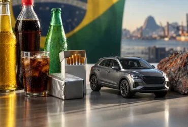 Produtos e atividades atingidos pelo Imposto Seletivo, incluindo cigarros, bebidas, veículos, mineração e apostas