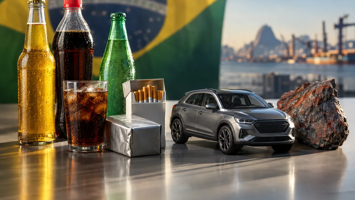 Imposto do pecado: quais produtos serão atingidos pelo novo tributo sobre consumo Produtos e atividades atingidos pelo Imposto Seletivo, incluindo cigarros, bebidas, veículos, mineração e apostas