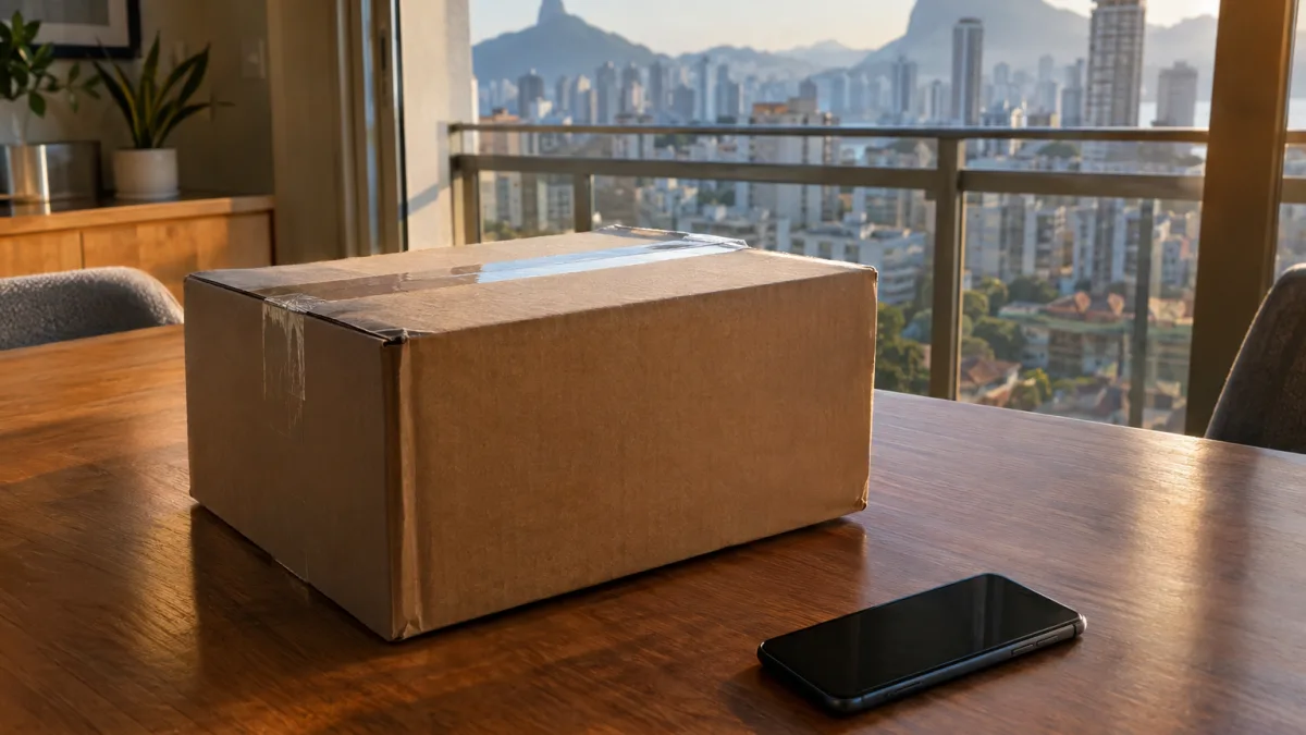 Impostos sobre compras internacionais em 2027: o que muda com o IBS e a CBS Encomenda de compra internacional ilustra regras de IBS, CBS, Imposto de Importação e ICMS a partir de 2027