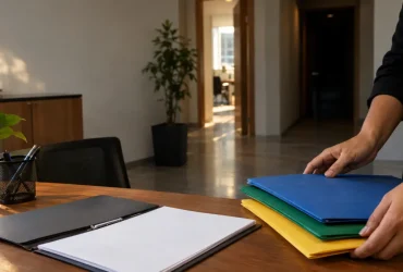 Pastas cadastrais representando diferentes perfis de contribuintes que determinam a exibição da opção pelo regime regular de IBS e CBS no MAT 2.0