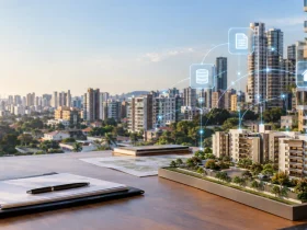 NF-e de imóveis: como funcionará a NF-e ABI na Reforma Tributária Empreendimento imobiliário representando a nova NF-e ABI, modelo 77, para operações de alienação de imóveis na Reforma Tributária