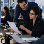 Profissional de tecnologia fiscal confere XML de NF-e para evitar caracteres inválidos e falhas na assinatura digital