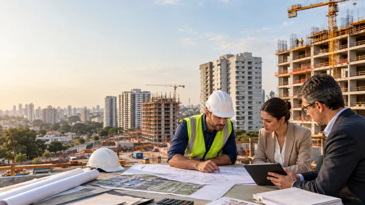Incorporadora analisa empreendimento imobiliário e custos de construção diante das novas regras de IBS e CBS, RET e redutores da Reforma Tributária