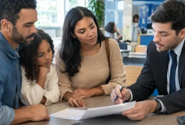Cliente avalia contrato de empréstimo bancário enquanto a Reforma Tributária estabelece novas regras de IBS e CBS para serviços financeiros