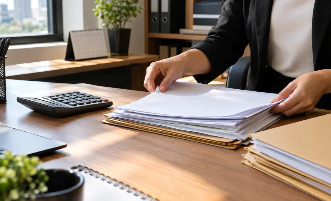 Documentos contábeis ilustram prazo de regularização do Simples Nacional 2027 até 30 de outubro para empresas com opção indeferida