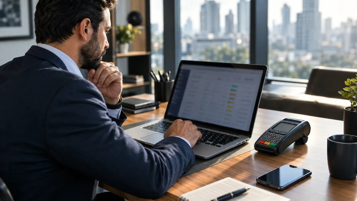 Split payment começa em 2027: confira o cronograma para Pix, boleto e transferências Empresário confere pagamentos digitais e regras de split payment para IBS e CBS em 2027