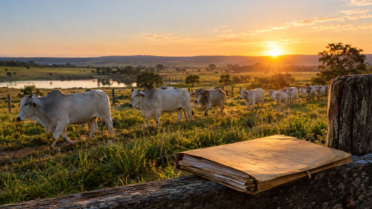 Paisagem de propriedade rural brasileira ilustrando decisão do STF sobre cobrança do Funrural anterior a 2018