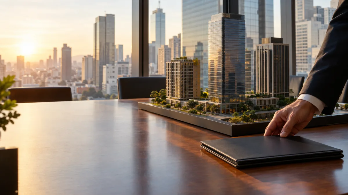 Prédios comerciais simbolizando decisão do STF sobre imunidade de ITBI na integralização de capital de empresas imobiliárias