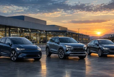 Carros elétrico, híbrido e a combustão representam as regras de IBS, CBS e Imposto Seletivo sobre veículos a partir da Reforma Tributária